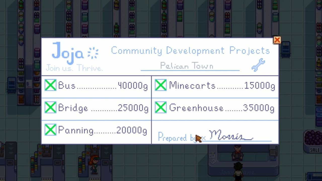 Bus Repair from Joja Mart